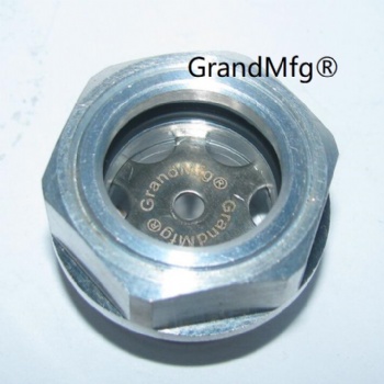 Metric thread aluminum oil level sighting glass oil level gauge indicators Ölschaugläser M12x1.5 M18x1.5