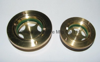Brass oil sight glass,Knob Type Sight Glass,Oil Sight Glass for hydralic machine and compressor and reducer pump