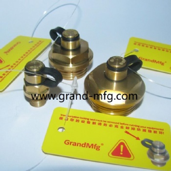 BSP Thread Hexagon Brass Breather Vent Plug with filler