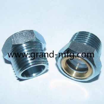 铁镀锌液位器油窗油位计NPT2寸1寸钢视镜油镜 现货